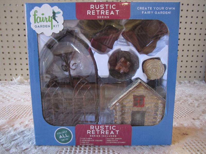 lot 215 image: Fairy Garden Kit Rustic Retreat Ser...