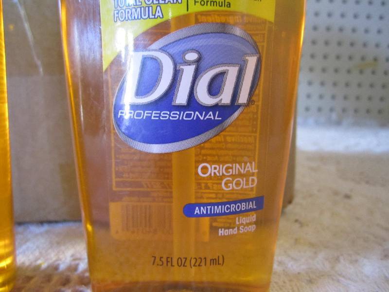 lot 219 image: Lot of 12 Dial Liquid Hand Soap 7.5...