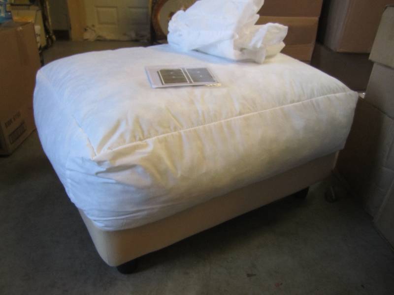 lot 223 image: Down Topped Ottoman Approx. 32 x 2...