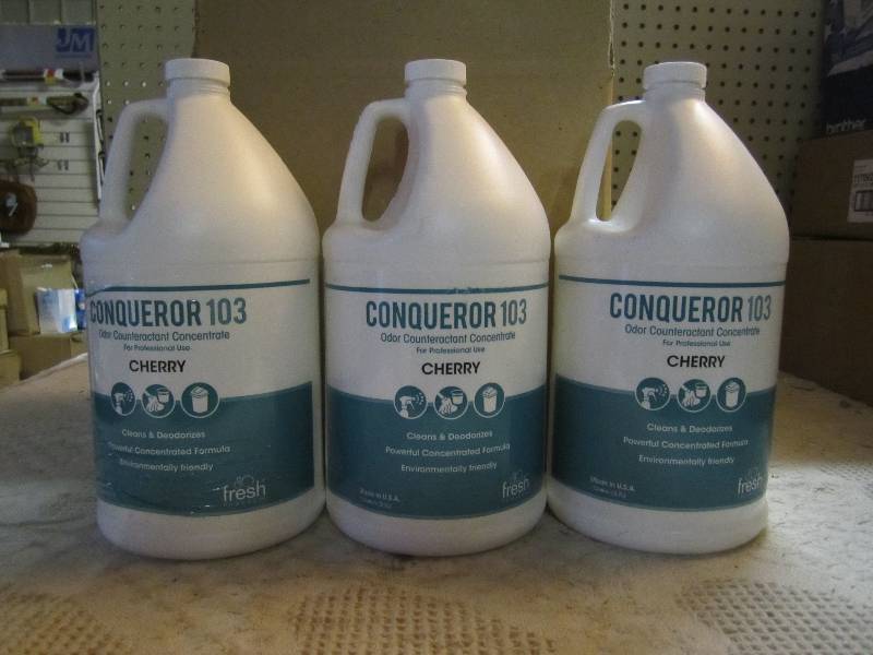 lot 249 image: Lot of 3 Conqueror 103 Odor Counter...
