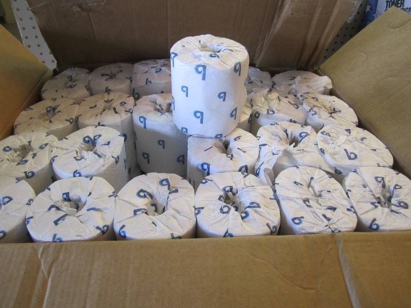 lot 254 image: Case of 96 Rolls Toilet Tissue Some...