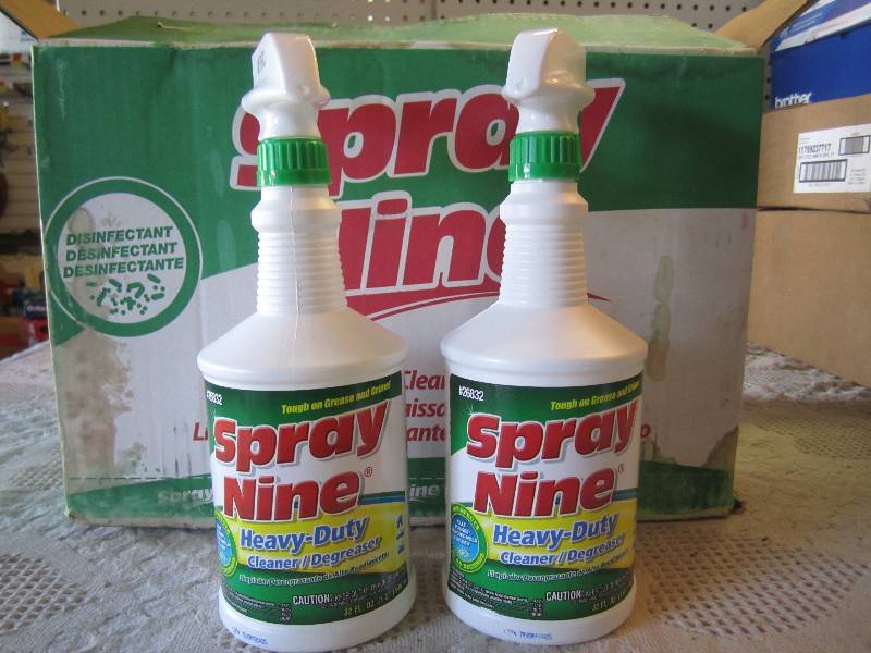 lot 274 image: Case of 12 Spray Nine Heavy-Duty Cl...
