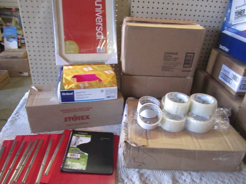lot 285 image: Lot of Misc Office Items Printer Pa...
