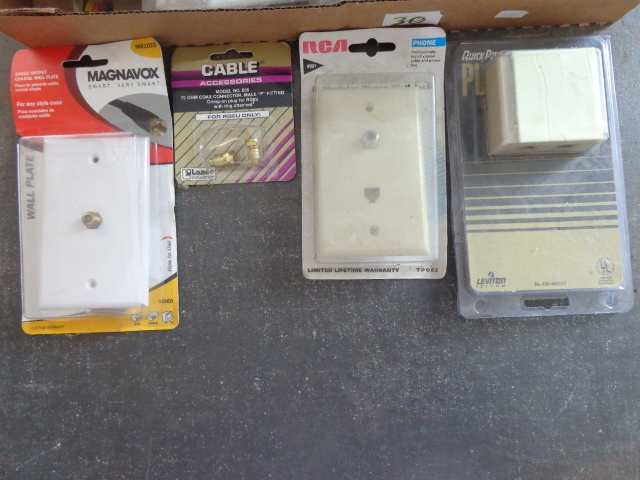 lot 30 image: Telephone and Video Wall Plates