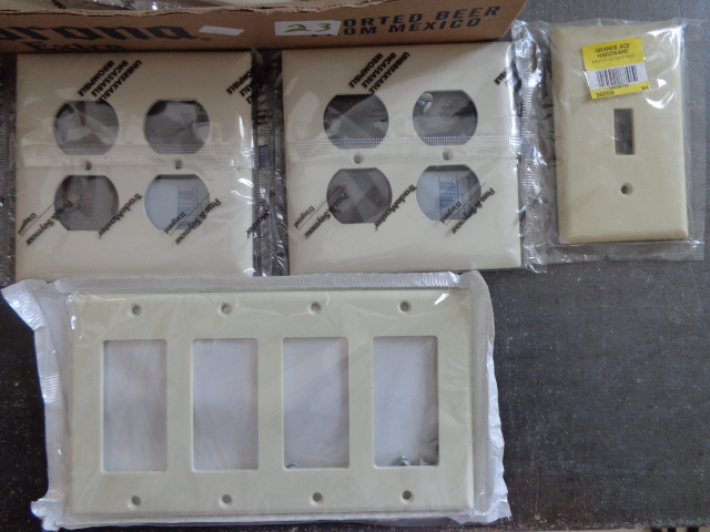 lot 23 image: Assorted Gang Wall Plates