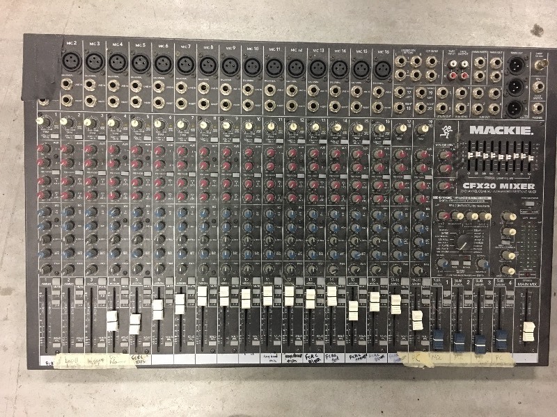 Mackie CFX20 Compact Mixer Sound Board | Nov 101: Portable Air ...