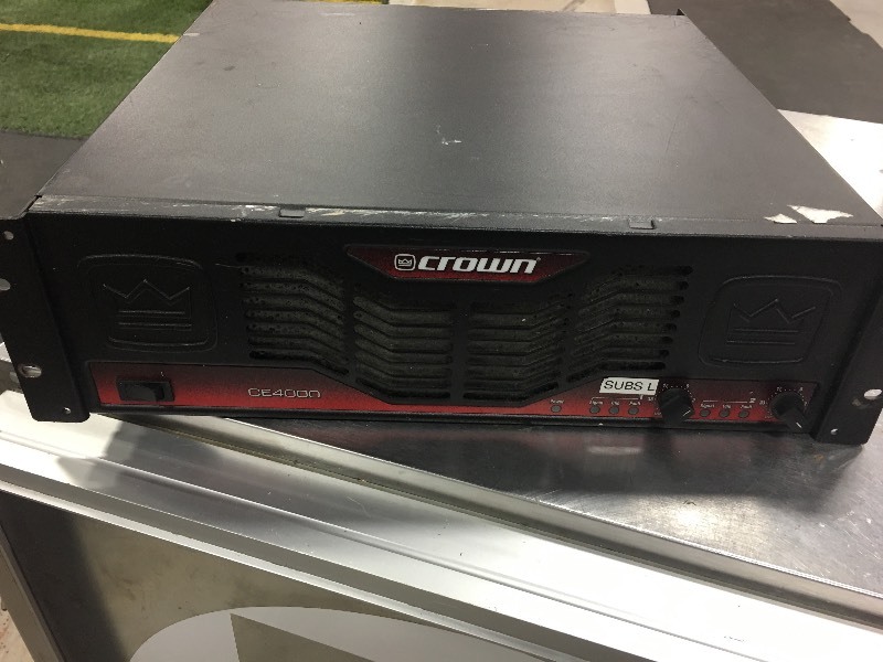 lot 7 image: CROWN CE4000 POWER AMP