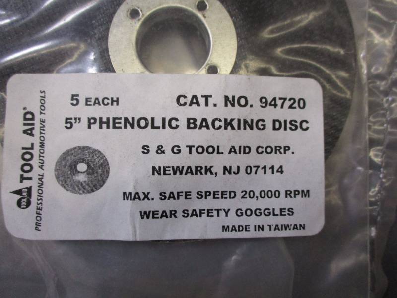 5 Phenolic Backing Disc