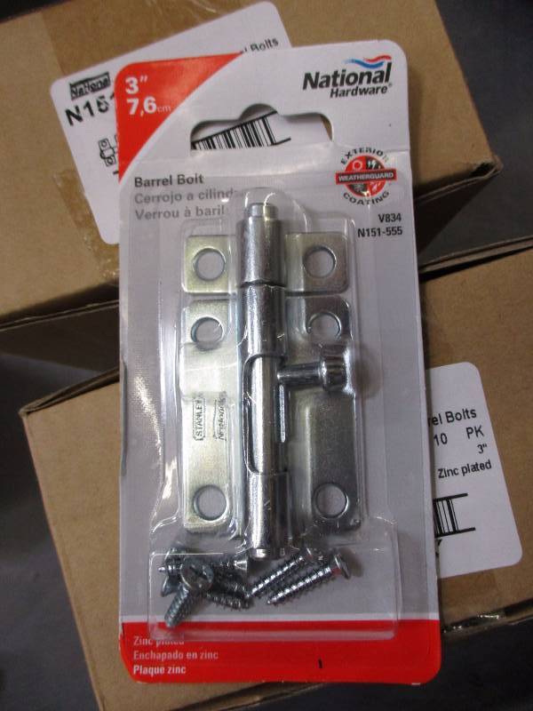 3 Barrel Bolts