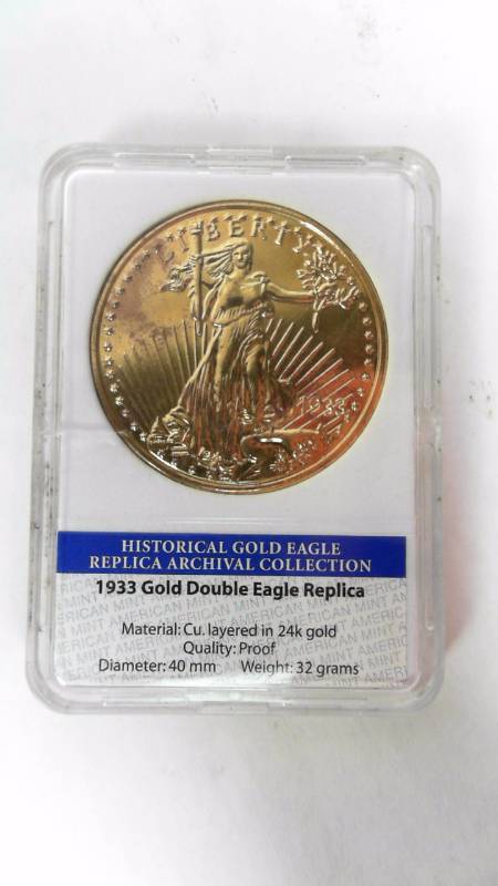 American Mint 1933 Gold Eagle Replica Coin Copper