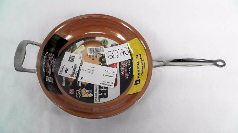 lot 2220 image: Red Copper 12 Copper-Infused Nonstick Ceramic Frying Pan