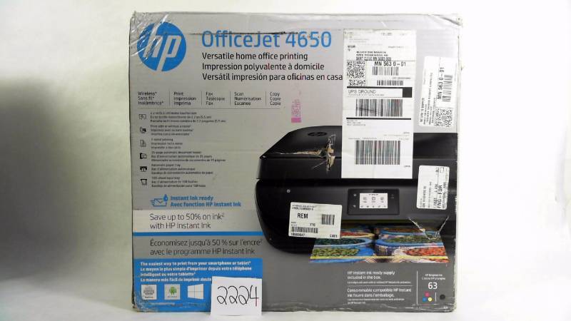 lot 2224 image: HP OfficeJet 4650 All-in-One Thermal Inkjet Printer with Wi-Fi