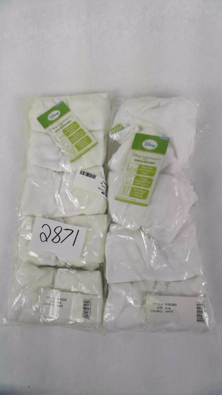 lot 2871 image: 10 pc. Disney Cuddly Bodysuit with Grow-An-Inch Snaps - Size 0-3 Months