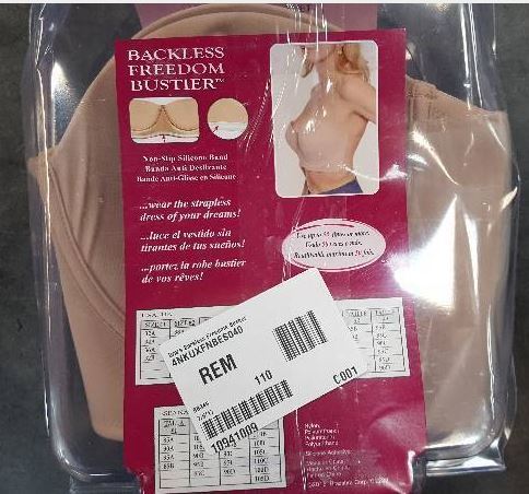 lot 189 image: Braza Backless Freedom Bustier Bra Beige 4