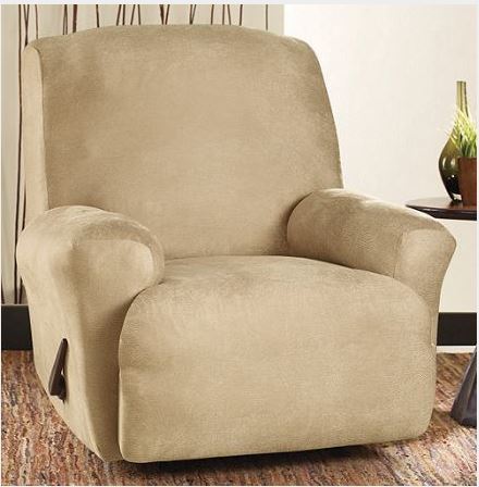 lot 1235 image: Lot of 3 - Sure Fit Chair  Recliner Covers