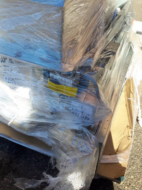 lot 22 image: Pallet of HVAC Fire Dampers and Roof Curbing