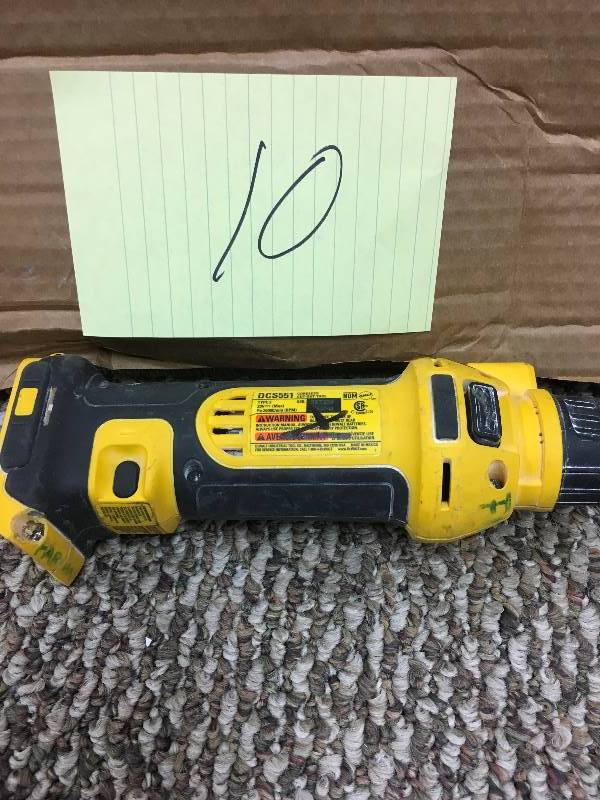 lot 10 image: DeWalt DCS551B 20 Volt Lithium-Ion 12 Cordless DrillDriver in working conditions