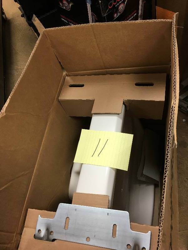lot 11 image: American Standard Lucerne Wall-Mount Porcelain 18.25 20.50 Bathroom Sink White - Open Box