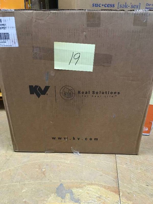 lot 19 image: KV Lazy Susan 24 in Pie Cut Door Mount - Open Box
