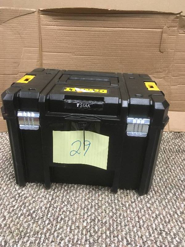 lot 29 image: DeWalt Deep Box with Removable Tool Tray - Open Box