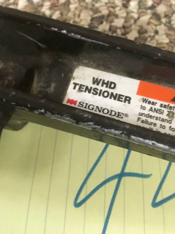 lot 44 image: WHD Tensioner