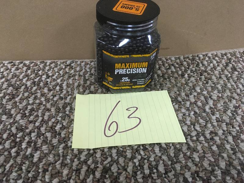 lot 63 image: Crosman Maximum Precision 6mm BB Black .26g (Per 5000) - Open Box