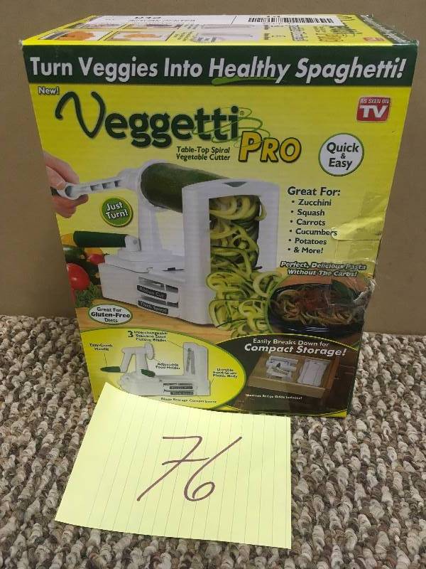 lot 76 image: As Seen on TV Veggetti Pro - Open Box