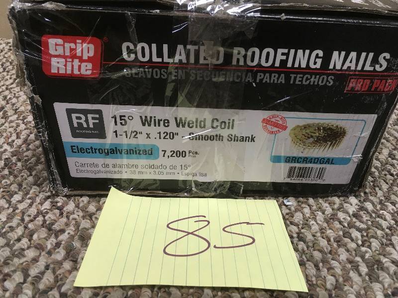lot 85 image: Primesource 7200 ct 1-12 Roof Nail - Open Box