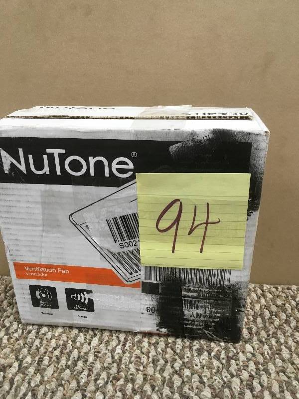 lot 94 image: NuTone Ventilation Fan - Open box