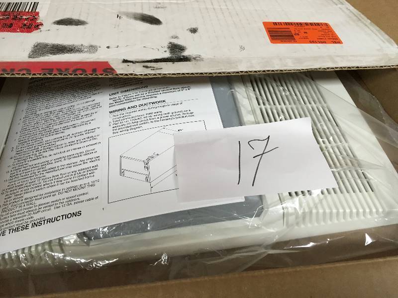 NuTone - Broan Deluxe Bath Heater with Light, White - Open Box