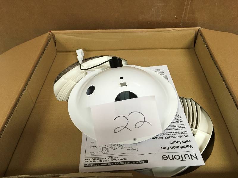 NuTone 3.5 - Sone 100-FM Polymeri White Bathroom Fan - Open Box