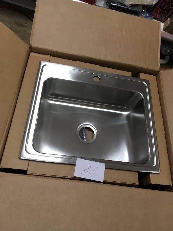 Elkay Lustertone Bowl Single Basin Kithen Sink - Open Box