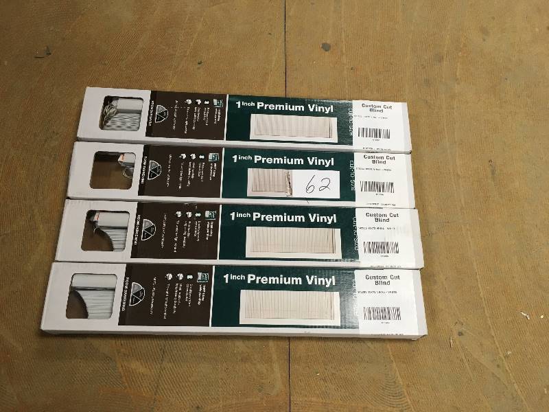 Bali Cut-to-Size Bali 1 Horizontal Vinyl Blinds - Lot of 4 - Open Box