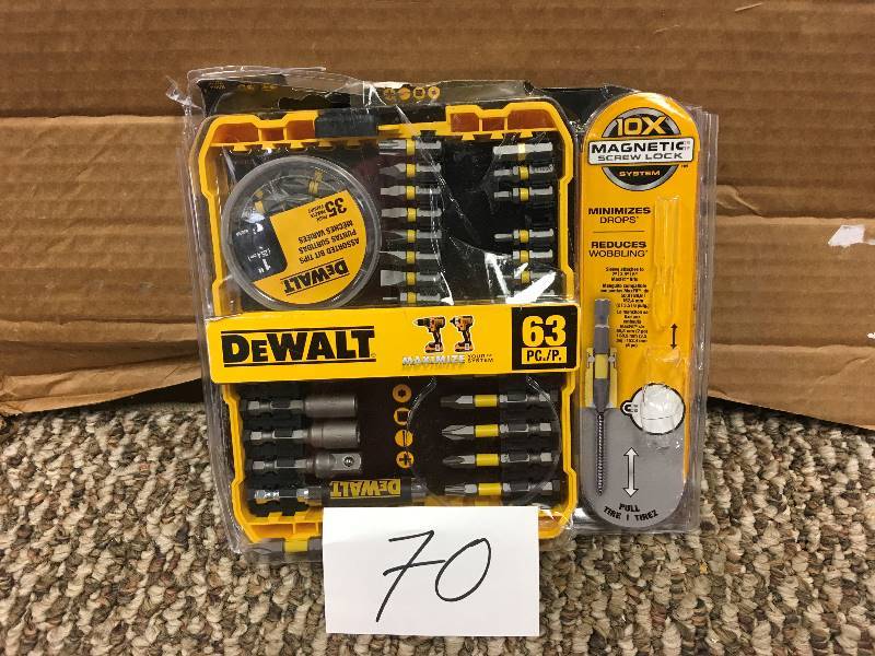 DeWalt Maxfit Steel Screwdriving Set 63 Pieces - Open Box