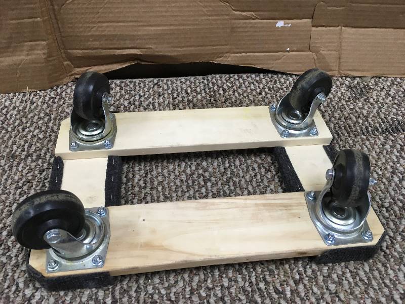 Xtreme Garage Dolly - Carpeted ends help protect cargo - Open Box