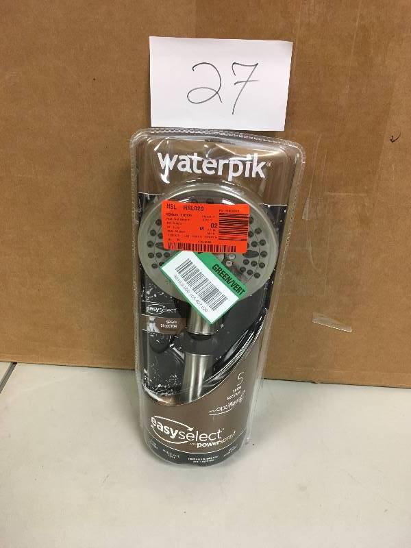 Waterpik Easy Select 5-Spray 5 in. Handshower in Brushed Nickel - Open Box