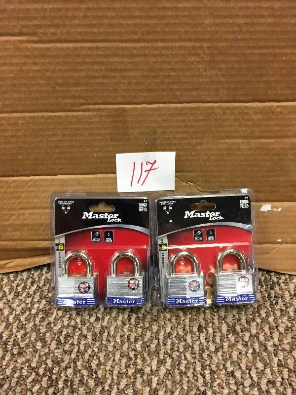 Master Lock 2 Per Pack 2 No. 5 Laminated Padlock - Lot of 2 - Open Box