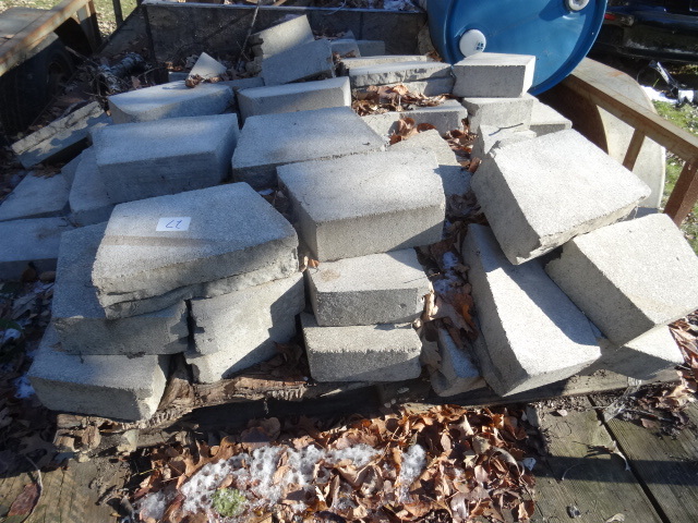 lot 27 image: Retaining wall block. 12 x 8 x 4. A...