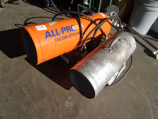 lot 48 image: 2 propane heaters...