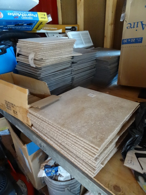 lot 69 image: Misc ceramic tile. 28 pieces of 18 ...