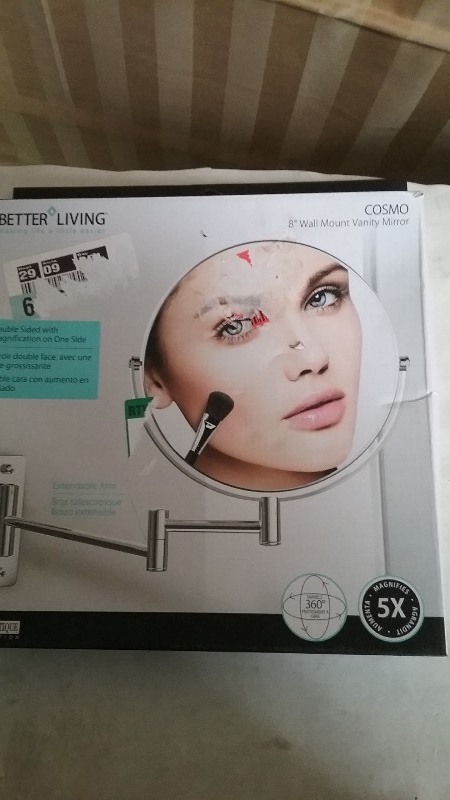 lot 18 image: Better Living Frameless Shower Mirror