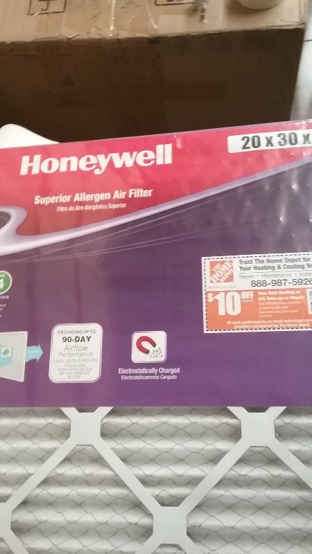 lot 47 image: Honeywell Air Filter x3