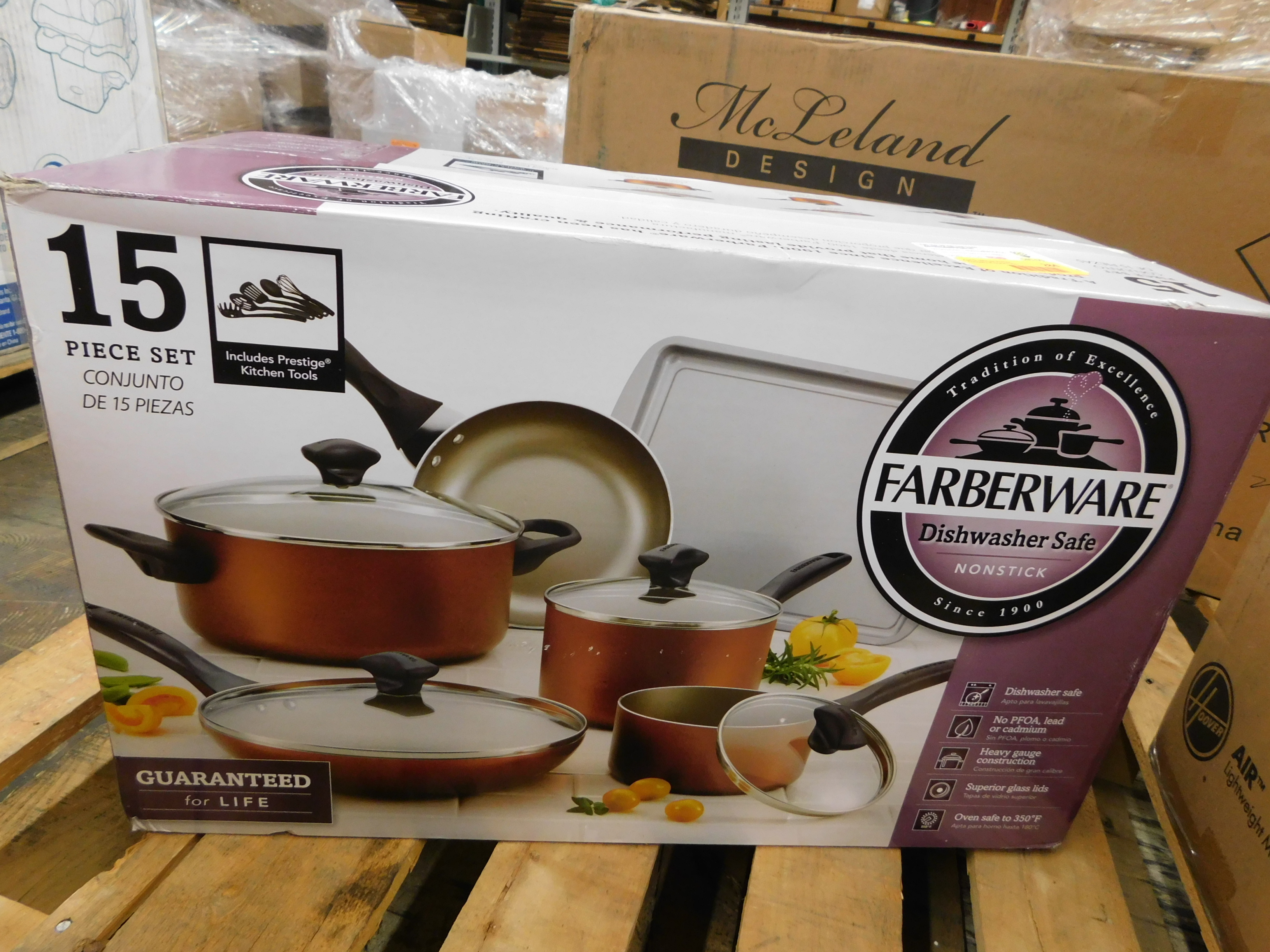 FARBERWARE 15PC COPPERWARE