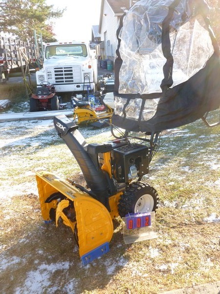 SnS auctions # 292 Cub Cadet snow blowers & misc.