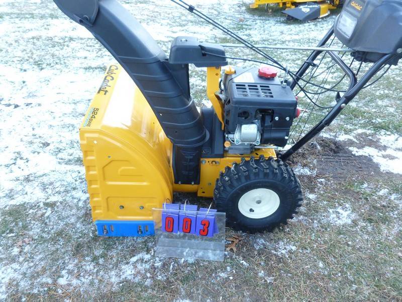 SnS auctions # 292 Cub Cadet snow blowers & misc.