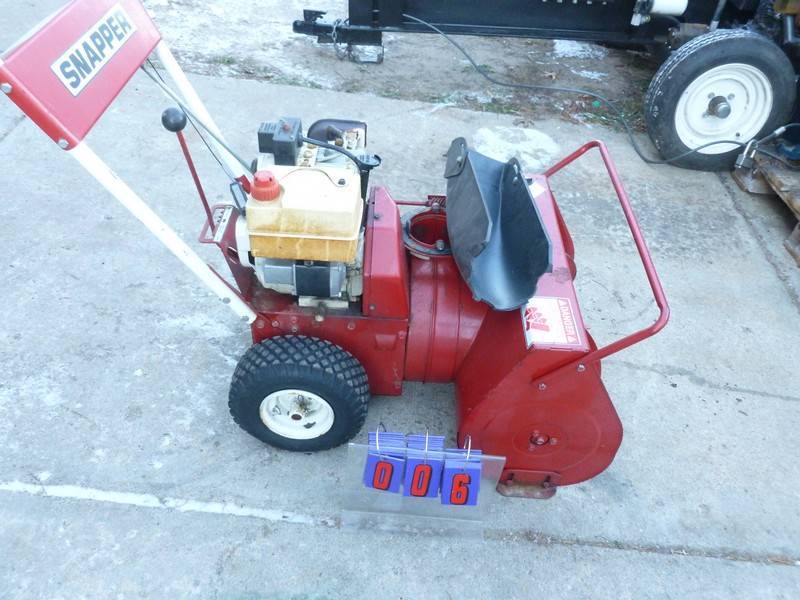 SnS auctions # 292 Cub Cadet snow blowers & misc.
