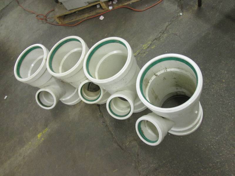 lot 1 image: 4 gasketed 8x4  pvc,wye,hws astm ...
