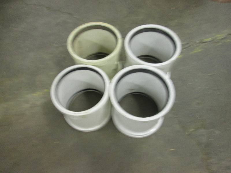 lot 2 image: 4 new gasketed gpk 8 pvc couplings...