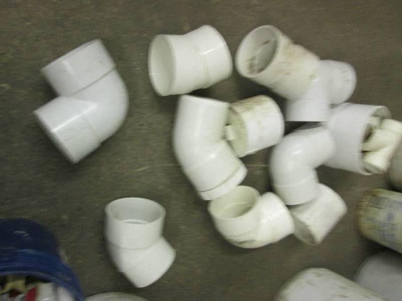 lot 15 image: lot of 6 and 3 sewer pipe connect...