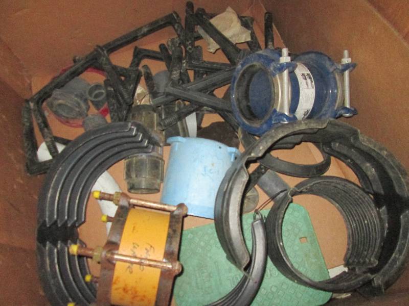 lot 33 image: lot of man hole steps and other sew...